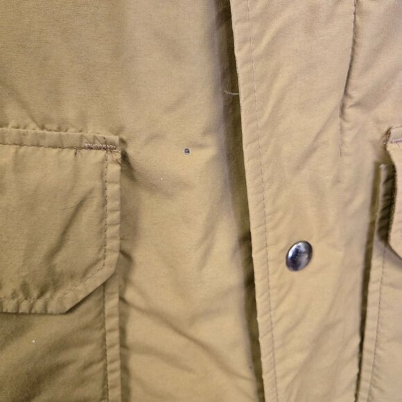 Vintage Men's M Tall Brown Insulated Barn Work Coat Field Jacket Pockets & 3M Th - Picture 14 of 16
